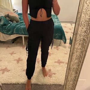 Black cargo pants